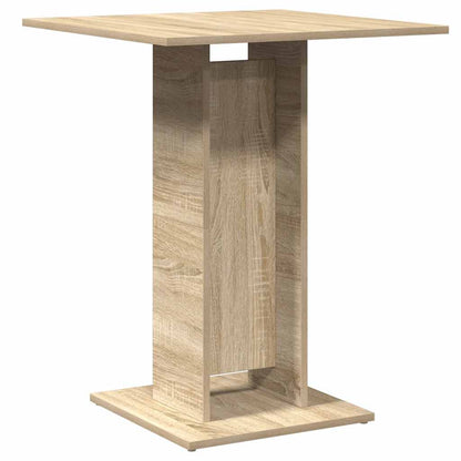 Tavolo da Bistrot Rovere Sonoma 60x60x75 cm Legno Multistrato