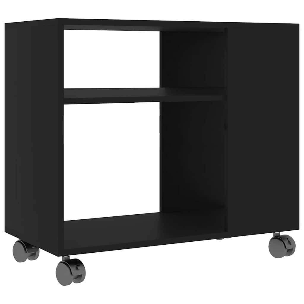 Tavolino da Salotto Nero 70x35x55 cm in Legno Multistrato - homemem39