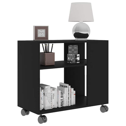 Tavolino da Salotto Nero 70x35x55 cm in Legno Multistrato - homemem39