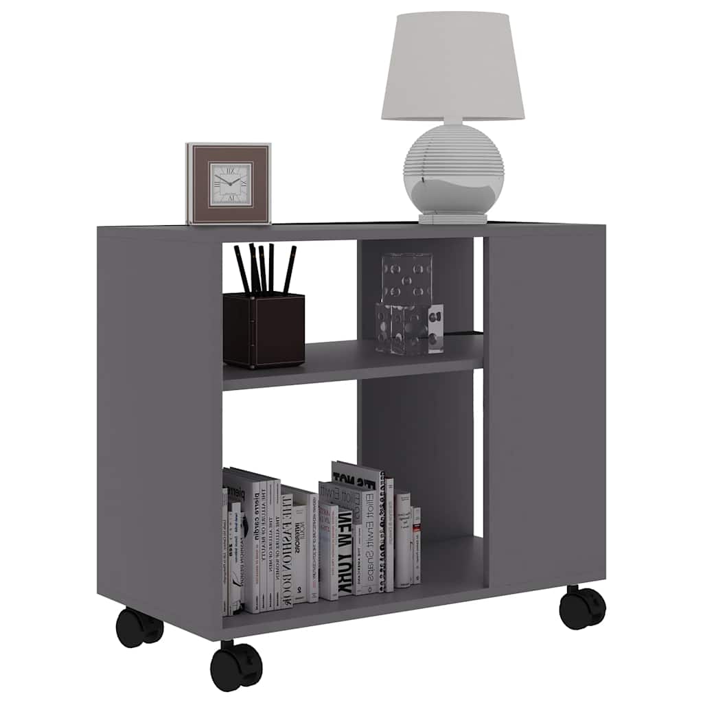 Tavolino da Salotto Grigio 70x35x55 cm in Legno Multistrato