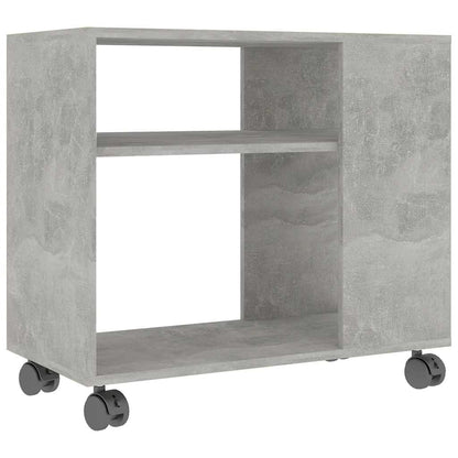 Tavolino Grigio Cemento 70x35x55 cm in Legno Multistrato | homemem39