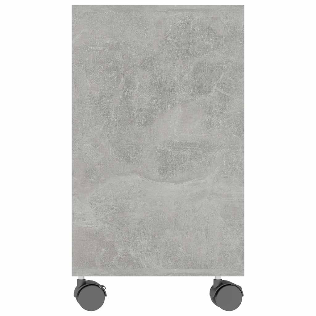 Tavolino Grigio Cemento 70x35x55 cm in Legno Multistrato | homemem39