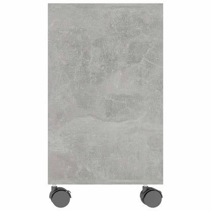Tavolino Grigio Cemento 70x35x55 cm in Legno Multistrato | homemem39