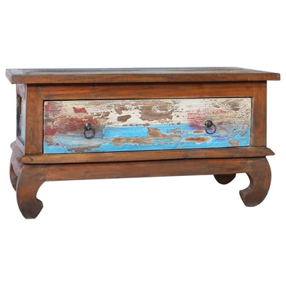 Tavolino da Salotto 80x50x40 cm in Legno di Teak di Recupero | homemem39
