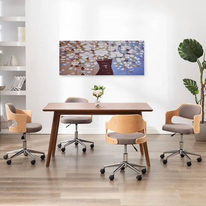 Set Stampa su Tela da Muro Fiori in Vaso Multicolore 150x60 cm - homemem39