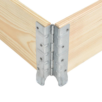 Collare per Pallet 80x120 cm in Legno Massello di Pino | homemem39