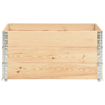 Collari per Pallet 3 pz 80x120 cm in Legno Massello di Pino | homemem39