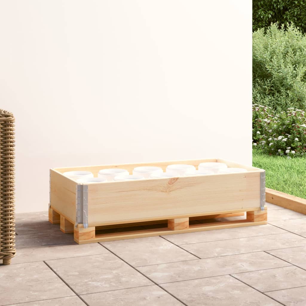 Collare per Pallet 50x100 cm in Legno Massello di Pino | homemem39