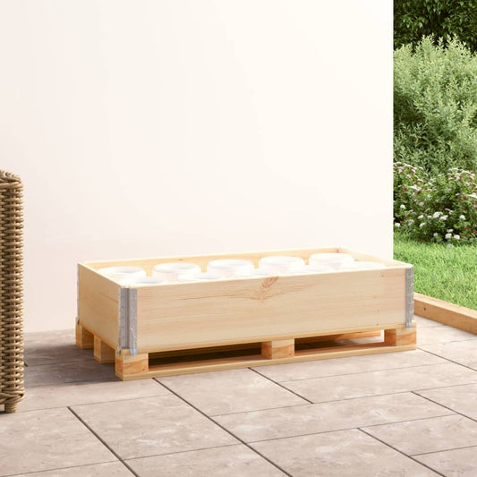 Collare per Pallet 50x100 cm in Legno Massello di Pino | homemem39