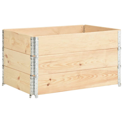 Collari per Pallet 3 pz 50x100 cm in Legno Massello di Pino | homemem39