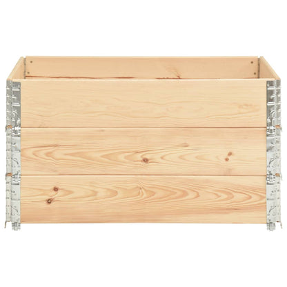 Collari per Pallet 3 pz 50x100 cm in Legno Massello di Pino | homemem39
