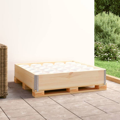 Collare per Pallet 100x100 cm in Legno Massello di Pino | homemem39