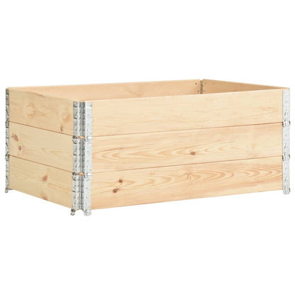 Collari per Pallet 3 pz 100x150 cm in Legno Massello di Pino - homemem39