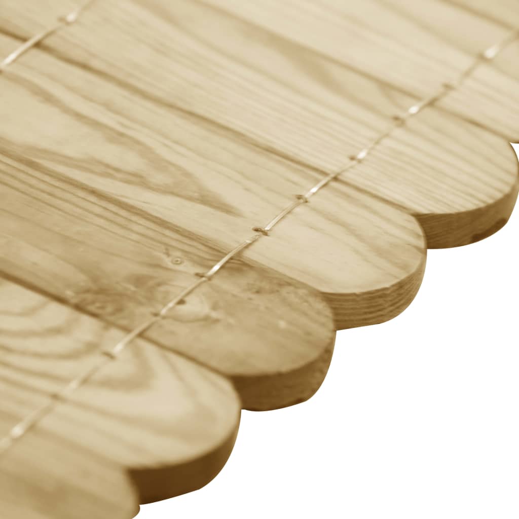Rotoli di Bordura 3 pz 120 cm in Legno di Pino Impregnato | homemem39