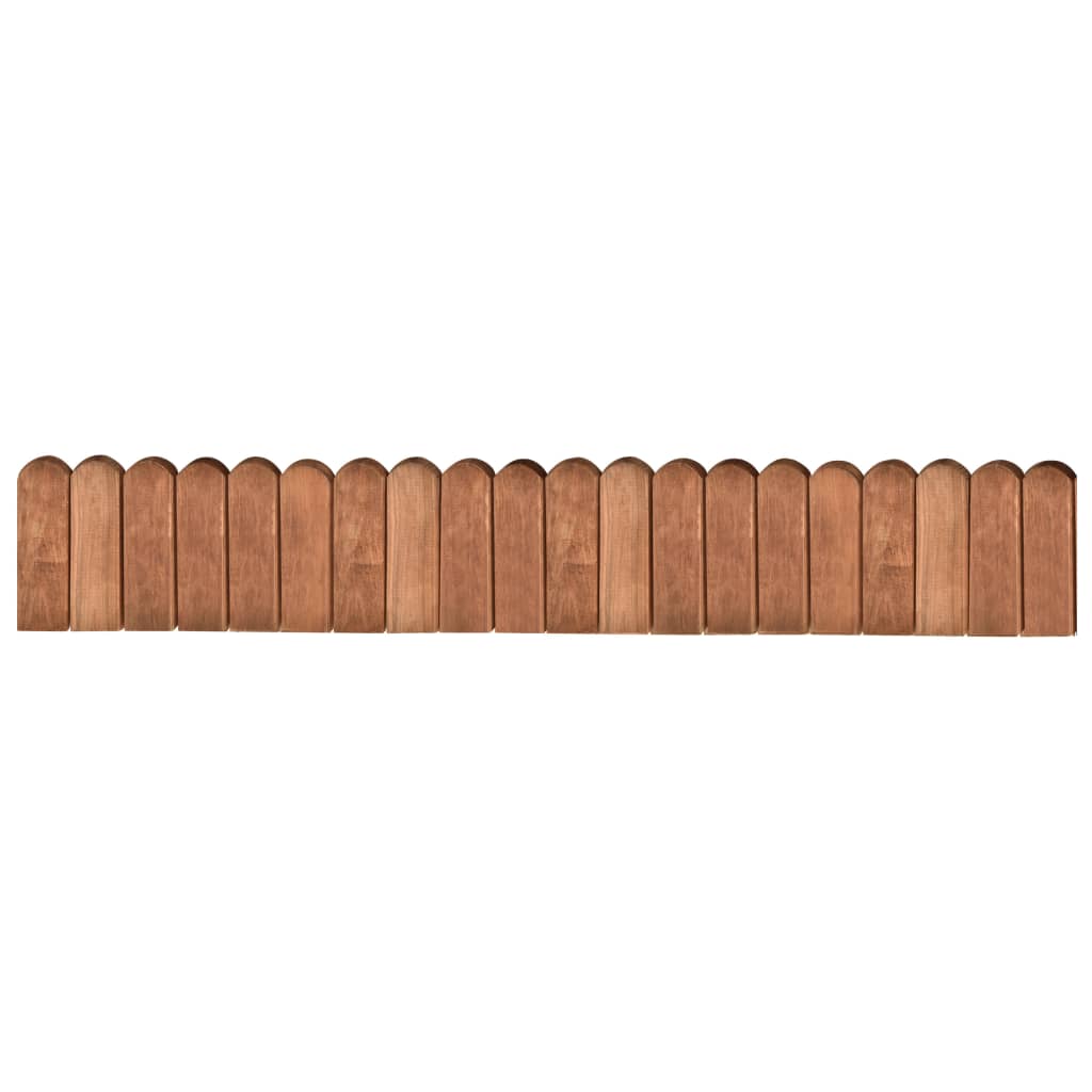 Rotoli di Bordura 2 pz 120 cm in Legno di Pino Impregnato