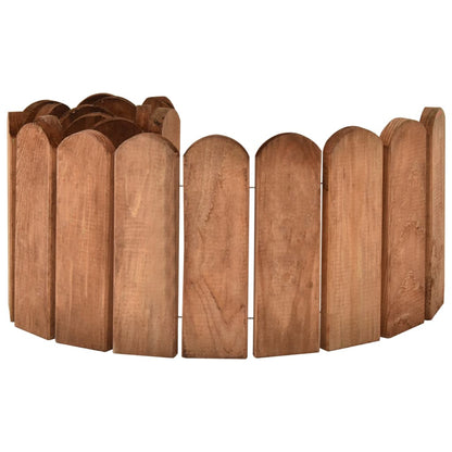 Rotoli di Bordura 2 pz 120 cm in Legno di Pino Impregnato