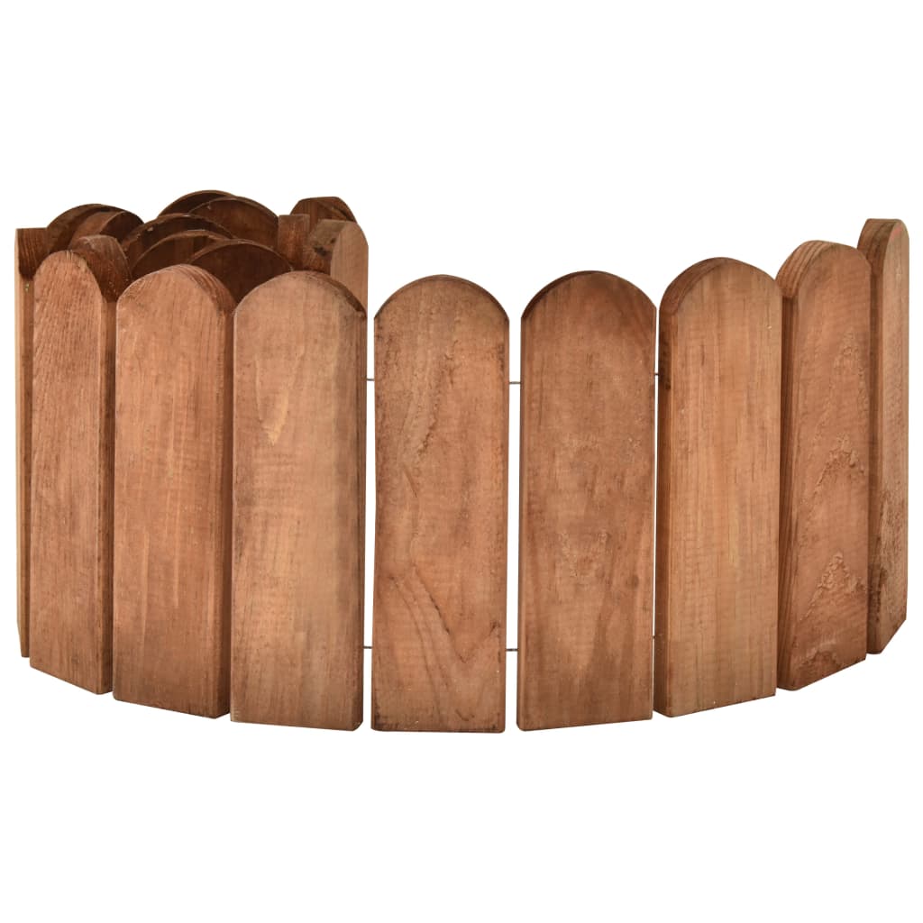 Rotoli di Bordura 3 pz 120 cm in Legno di Pino Impregnato | homemem39