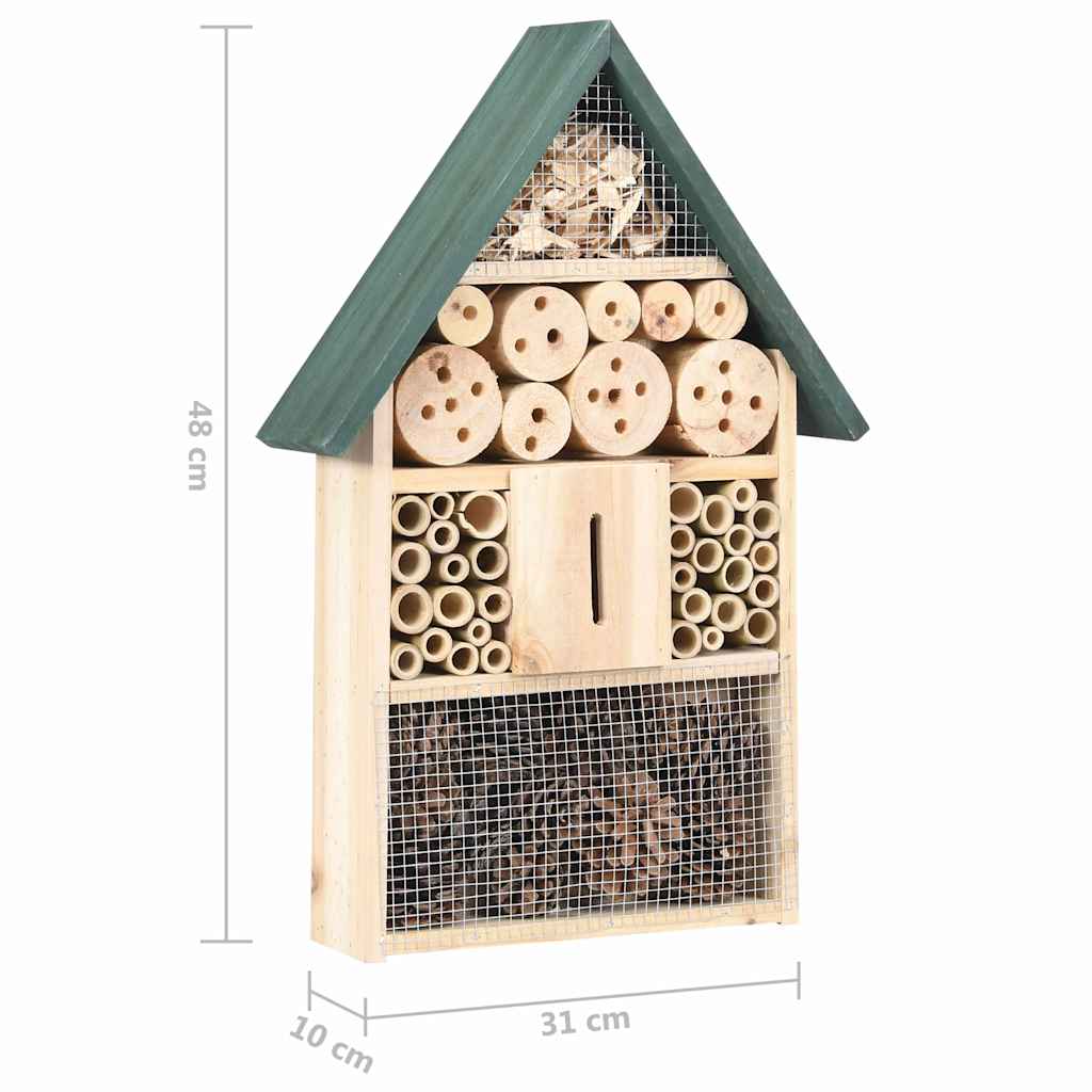 Casetta per Insetti in Legno di Abete