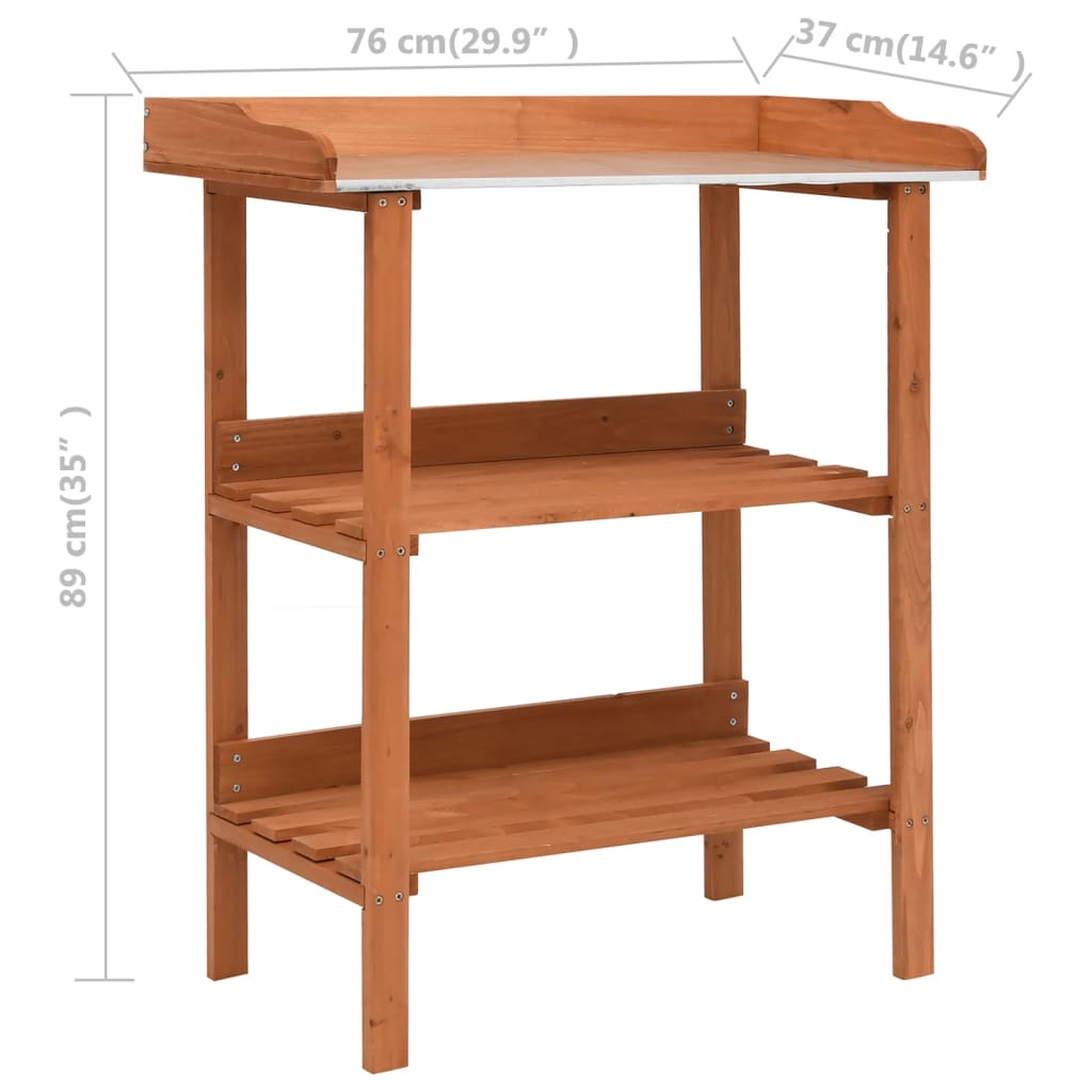 Supporto per Piante 76x37x89 cm in Legno di Abete | homemem39
