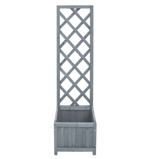 Fioriera a Traliccio 40x30x135 cm in Legno Massello di Abete | homemem39