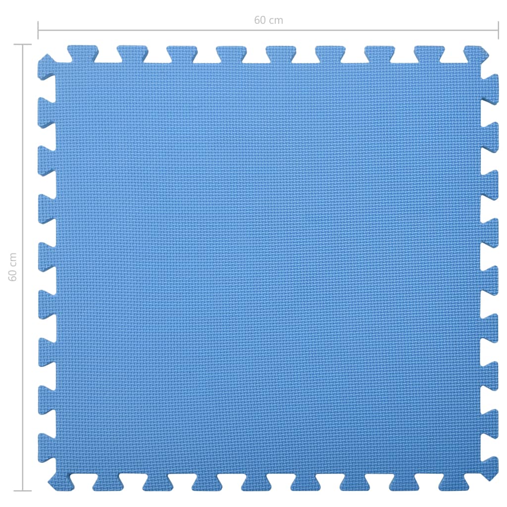 Tappetino a Incastro 6 pz 2,16 m² in Schiuma EVA Blu | homemem39