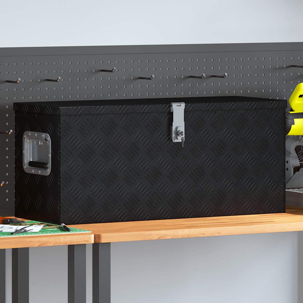 Cassetta in Alluminio 80x30x35 cm Nera