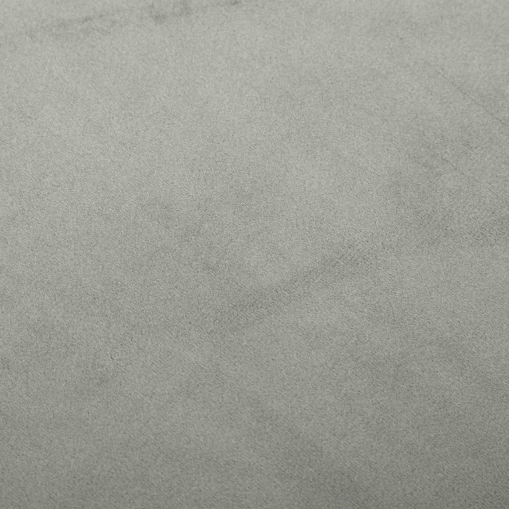 Sedia a Dondolo Grigia in Velluto - homemem39