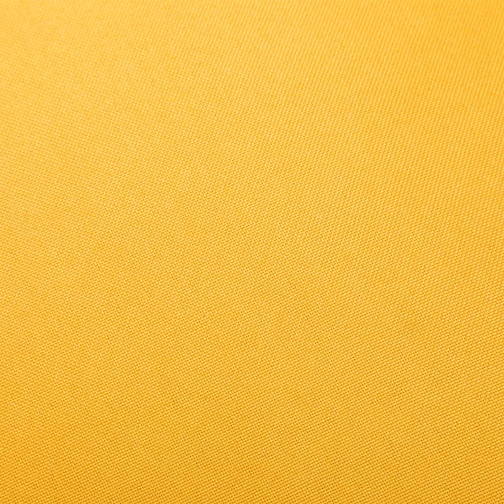 Sedia a Dondolo Giallo Senape in Tessuto - homemem39