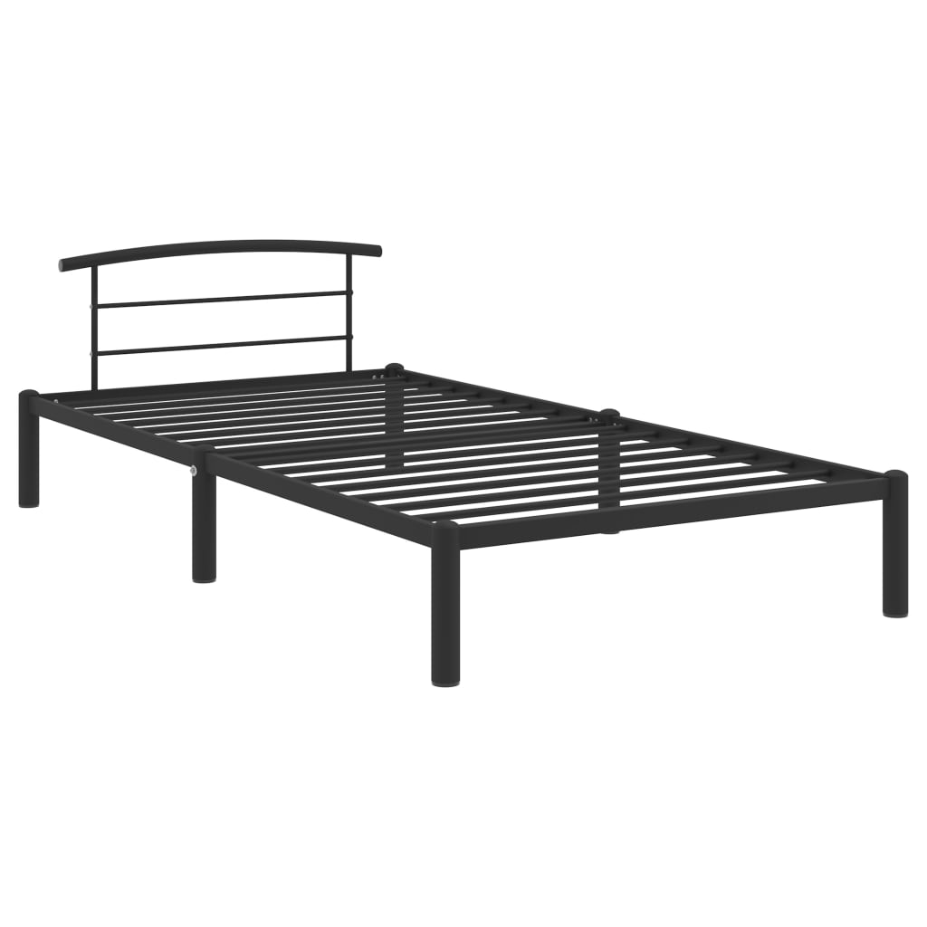 Giroletto Nero in Metallo 90x200 cm | homemem39