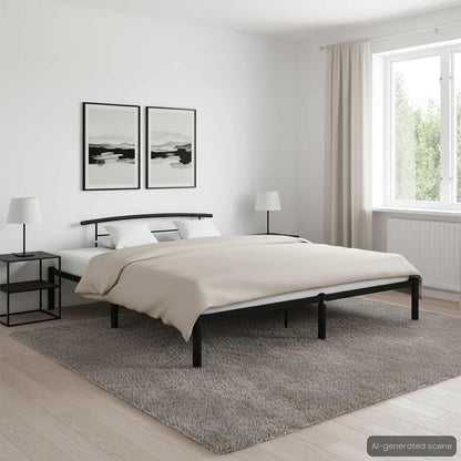 Giroletto Nero in Metallo 180x200 cm