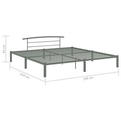 Giroletto Grigio in Metallo 180x200 cm | homemem39