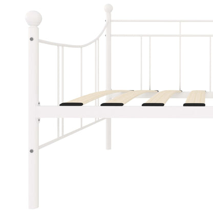 Telaio Divano Letto Bianco in Metallo 90x200 cm | homemem39