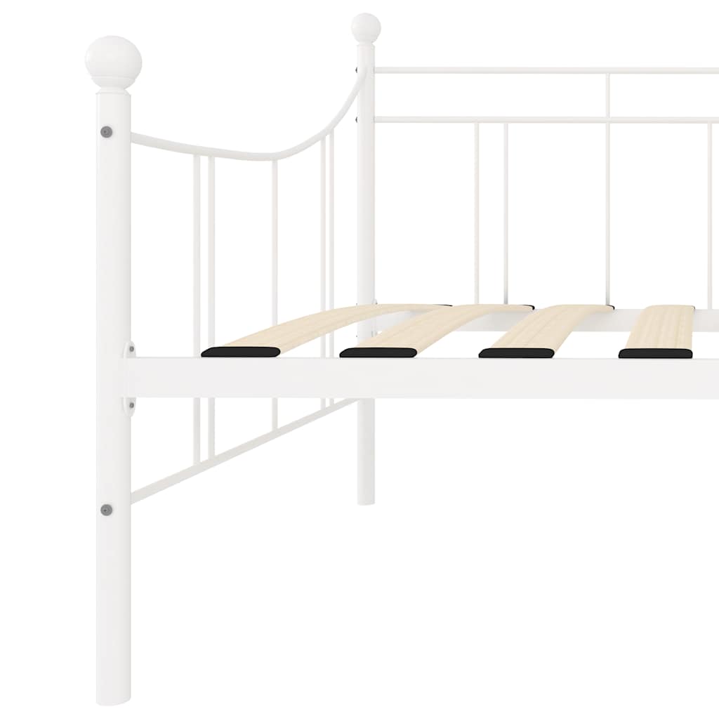 Telaio Divano Letto Bianco in Metallo 90x200 cm
