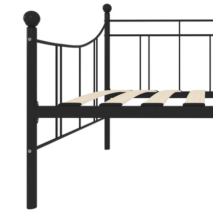 Telaio Divano Letto Nero in Metallo 90x200 cm | homemem39