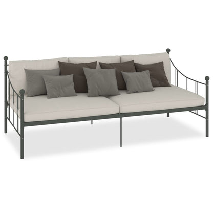 Telaio Divano Letto Grigio in Metallo 90x200 cm | homemem39