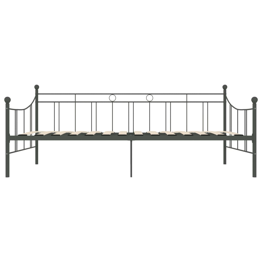 Telaio Divano Letto Grigio in Metallo 90x200 cm