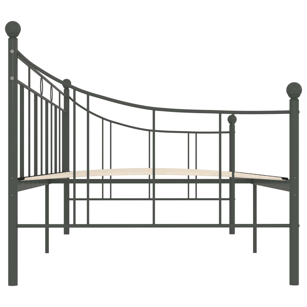 Telaio Divano Letto Grigio in Metallo 90x200 cm | homemem39