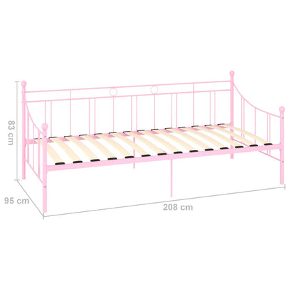 Telaio Divano Letto Rosa in Metallo 90x200 cm | homemem39
