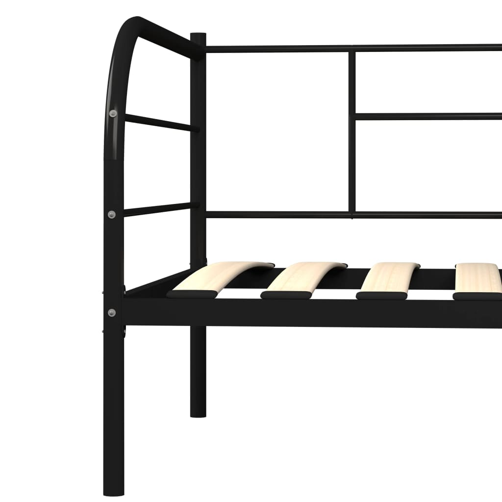 Telaio Divano Letto Nero in Metallo 90x200 cm | homemem39