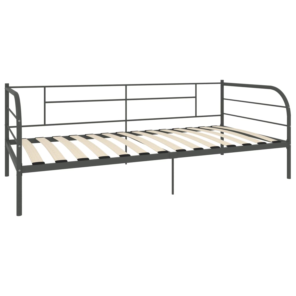 Telaio Divano Letto Grigio in Metallo 90x200 cm | homemem39