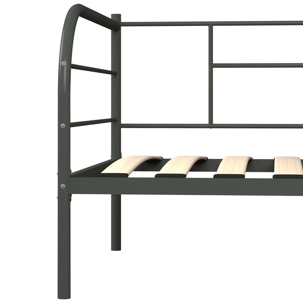 Telaio Divano Letto Grigio in Metallo 90x200 cm | homemem39