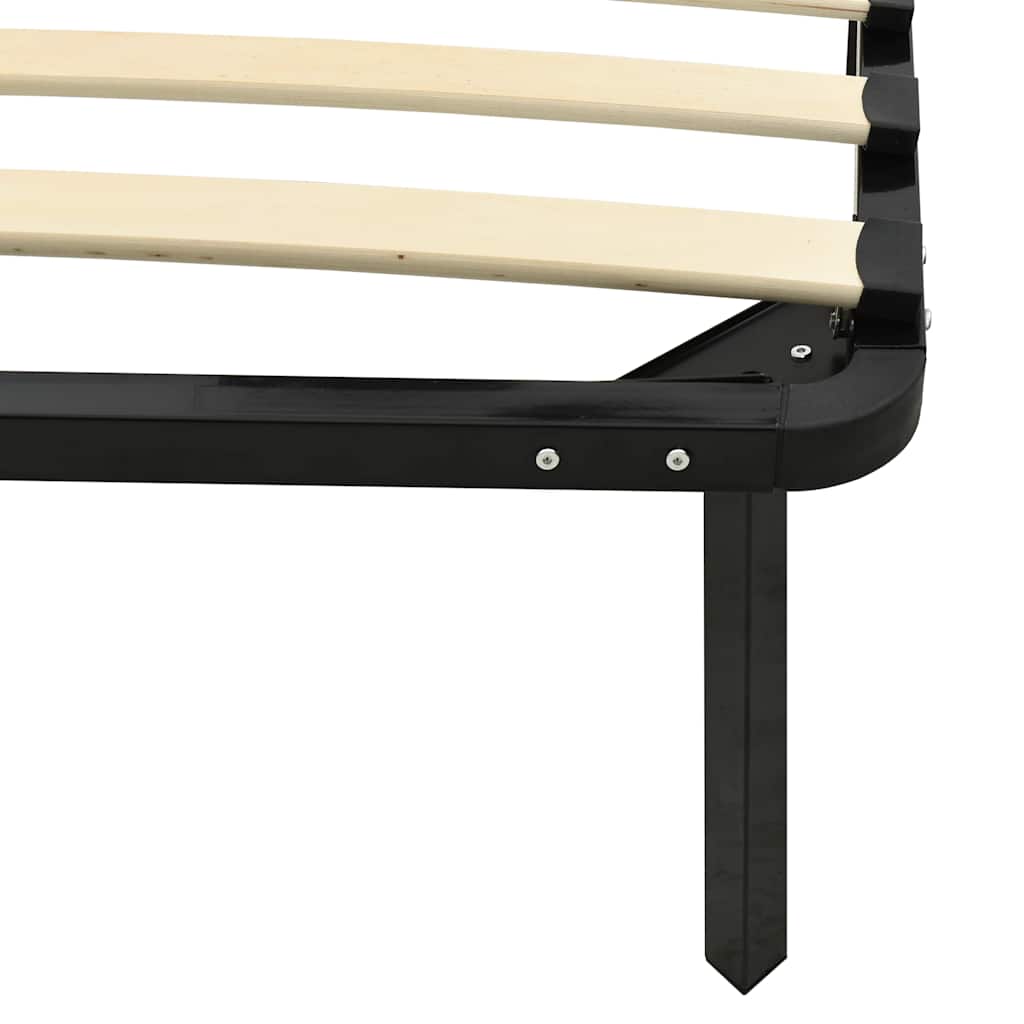 Giroletto Nero in Metallo 90x200 cm | homemem39