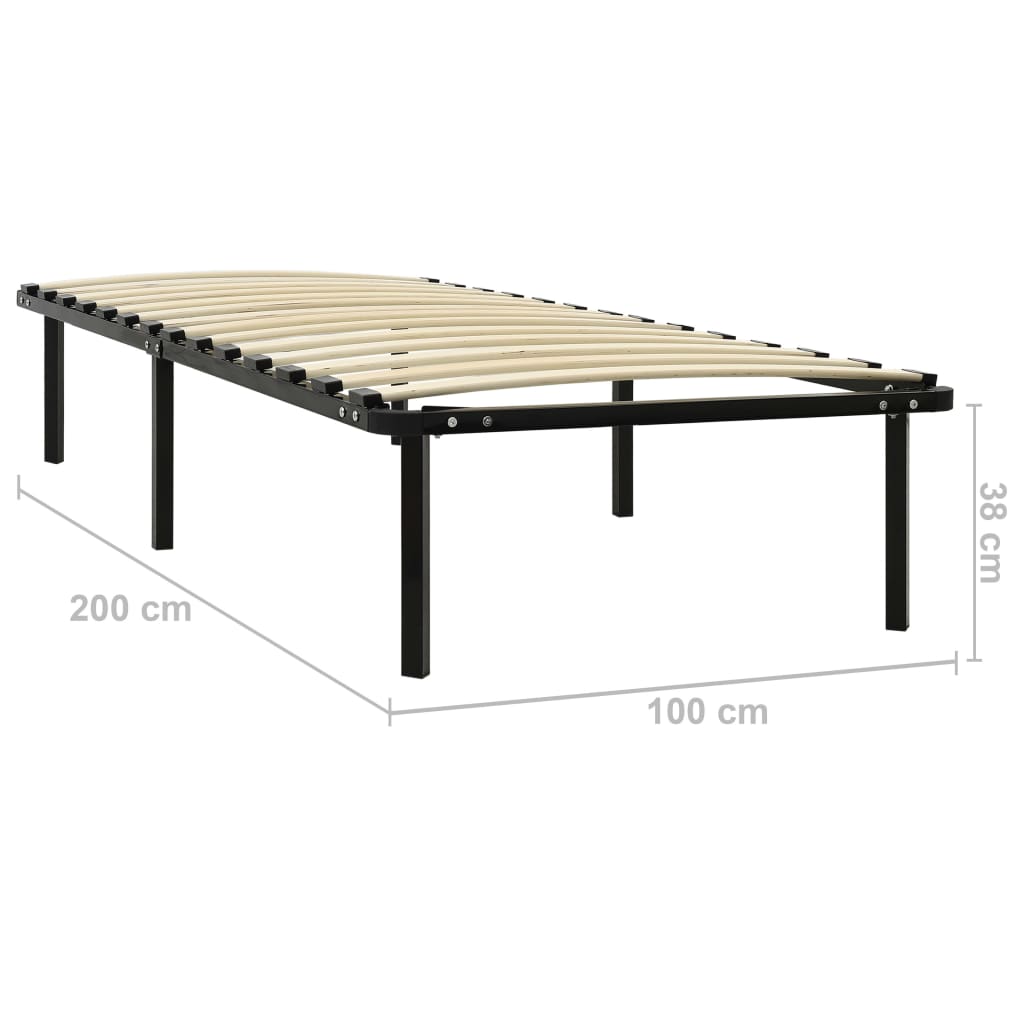 Giroletto Nero in Metallo 100x200 cm | homemem39