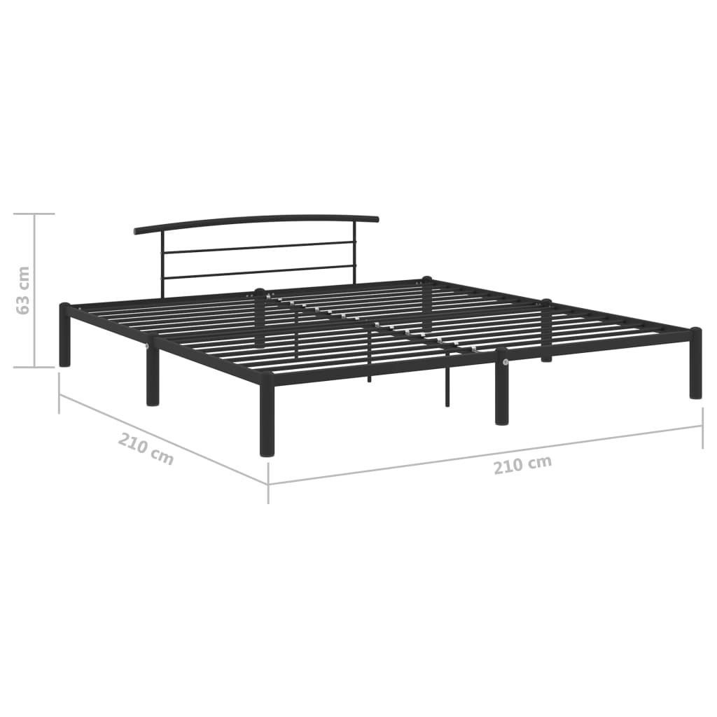 Giroletto Nero in Metallo 200x200 cm | homemem39