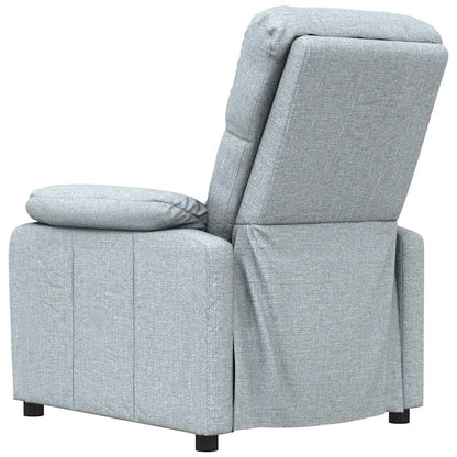 Poltrona Reclinabile in Tessuto Grigio Chiaro | homemem39