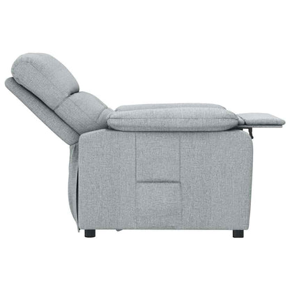 Poltrona Reclinabile in Tessuto Grigio Chiaro | homemem39