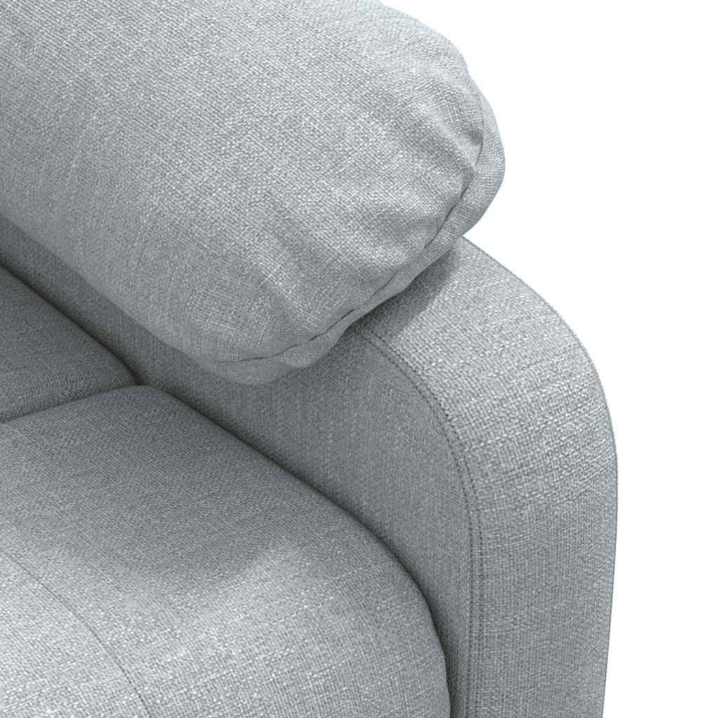 Poltrona Reclinabile in Tessuto Grigio Chiaro | homemem39