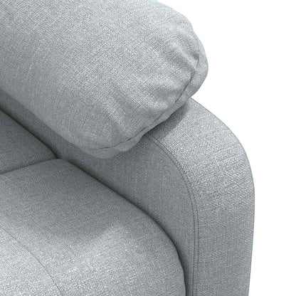Poltrona Reclinabile in Tessuto Grigio Chiaro | homemem39