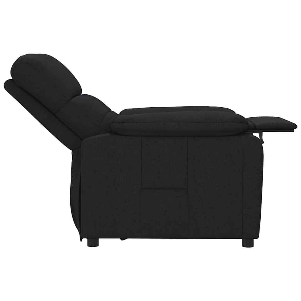 Poltrona Reclinabile in Tessuto Nero | homemem39