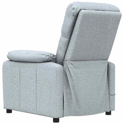 Poltrona Massaggiante in Tessuto Grigio Chiaro | homemem39